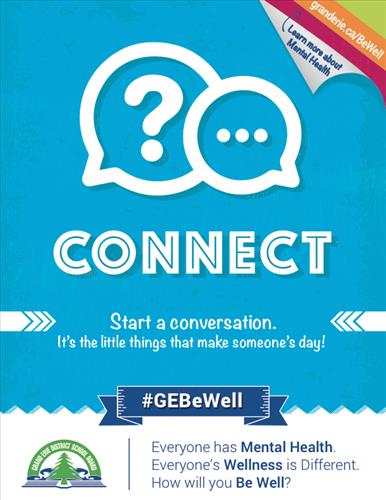 Poster for Be Well campaign promotes Connect