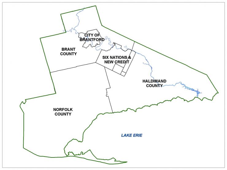 Grand Erie District School Board Boundary Map Zones