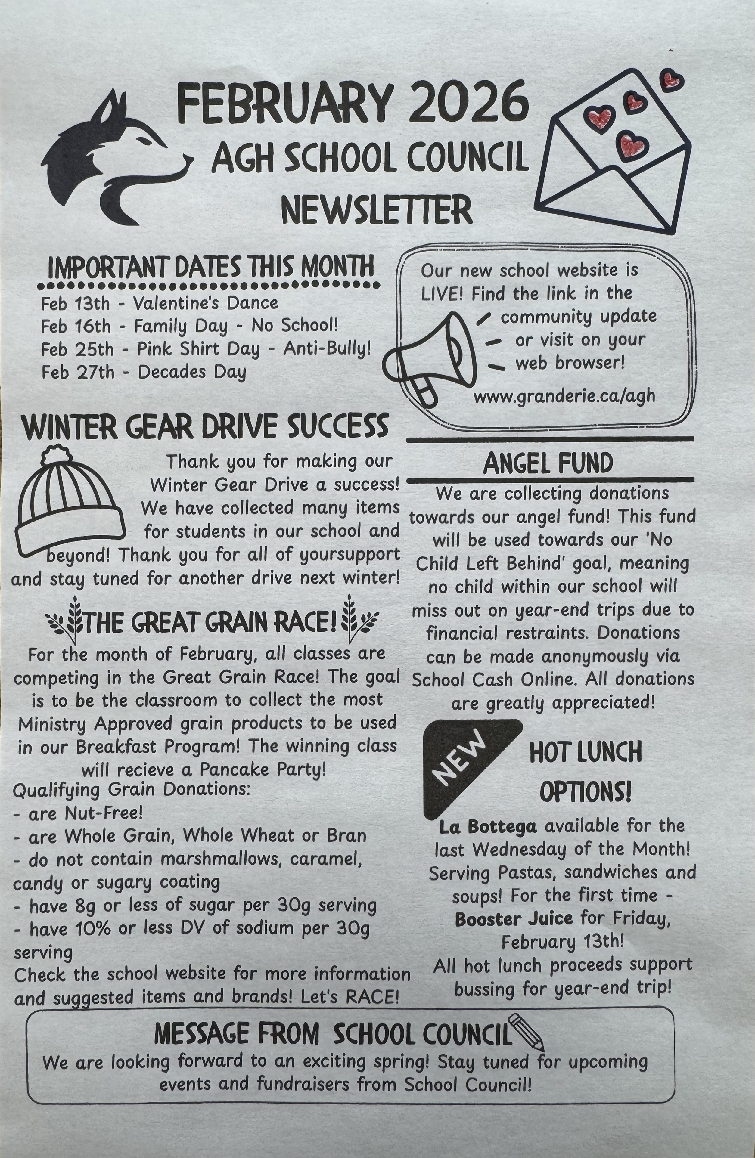 School Council February Newsletter February Newsletter