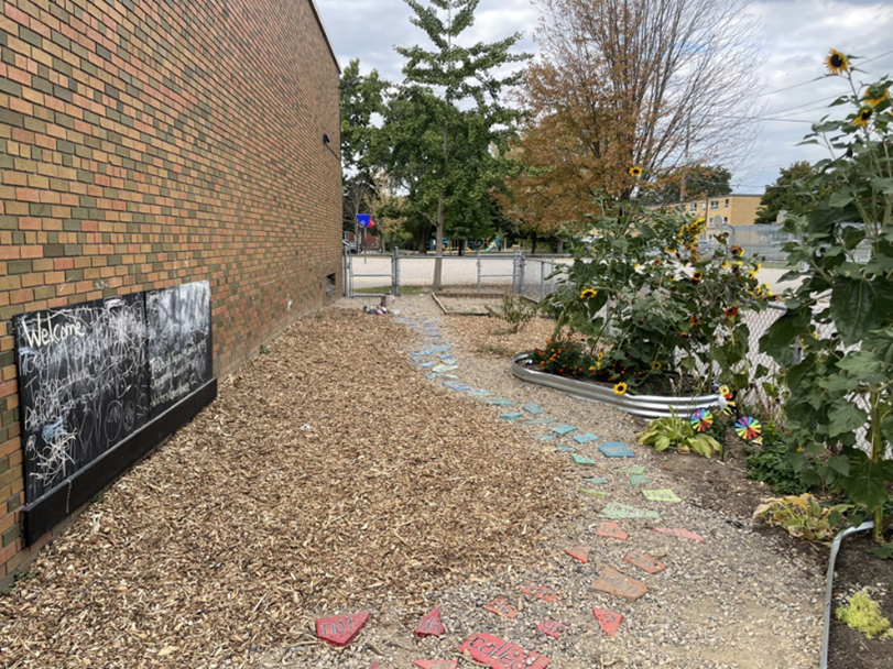 Outdoor area transformed