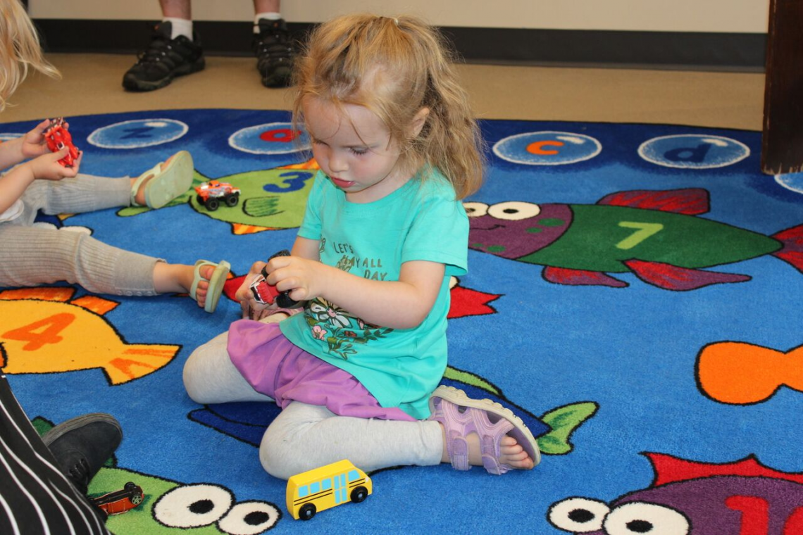 Child playing on the floor