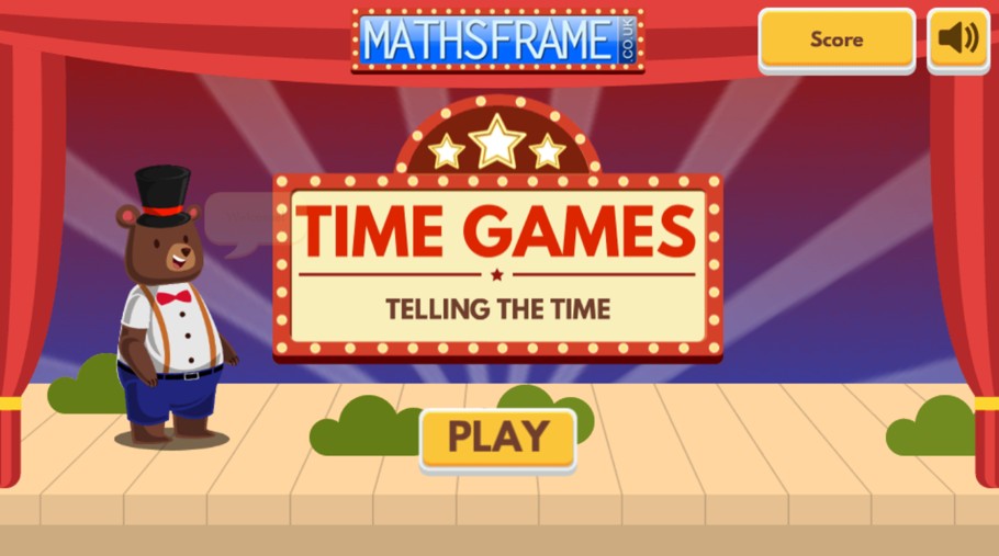 Mathsframe Telling the Time Game Poster