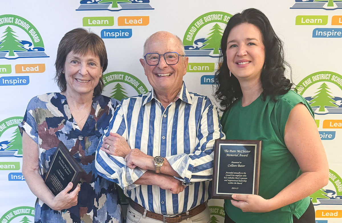 From left: Cindy Smith, Ted McCleister and Colleen Bater