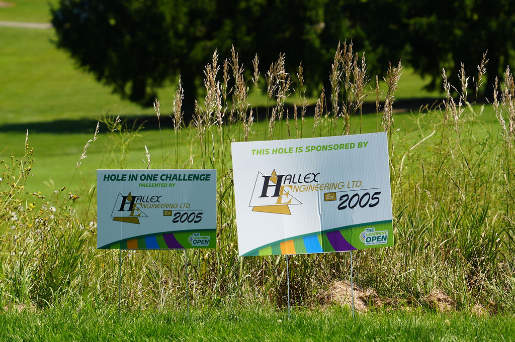 Grand Erie Learning Open Hole in One Sponsor Sign