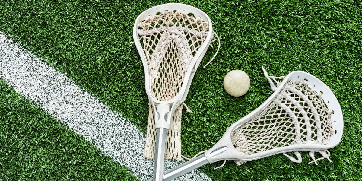 Lacrosse sticks and ball