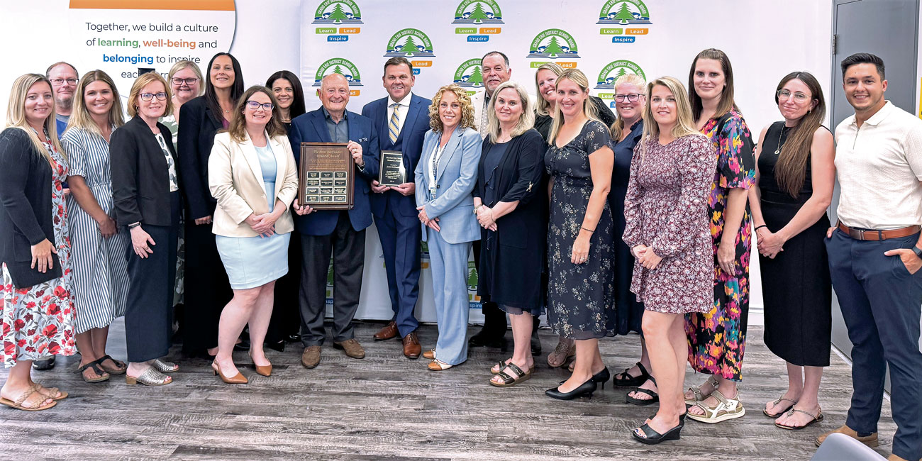 Scott McDonald receiving Patti McCleister Award