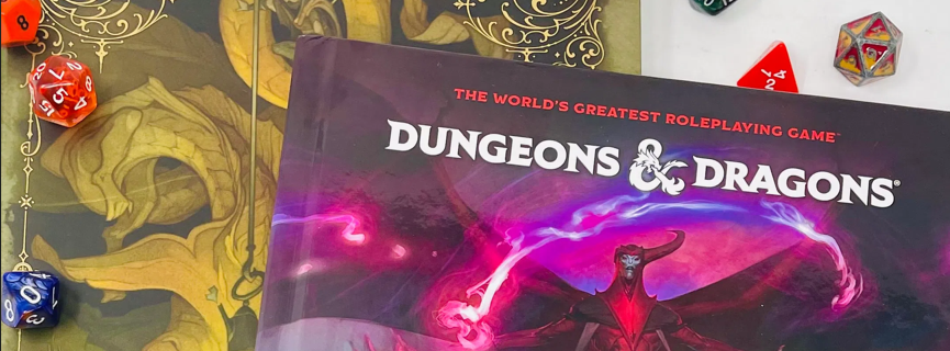 Dungeons and Dragons item with dice