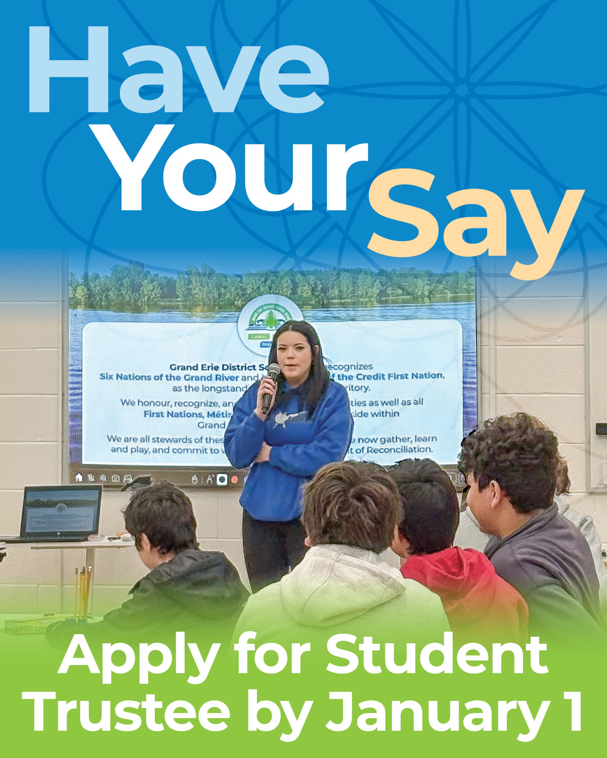 Have your say: Apply for student Trustee by January 1