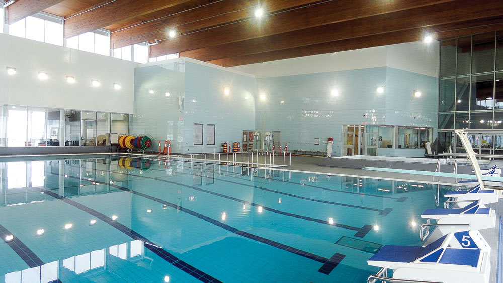 The pool at the Wayne Gretzky Centre