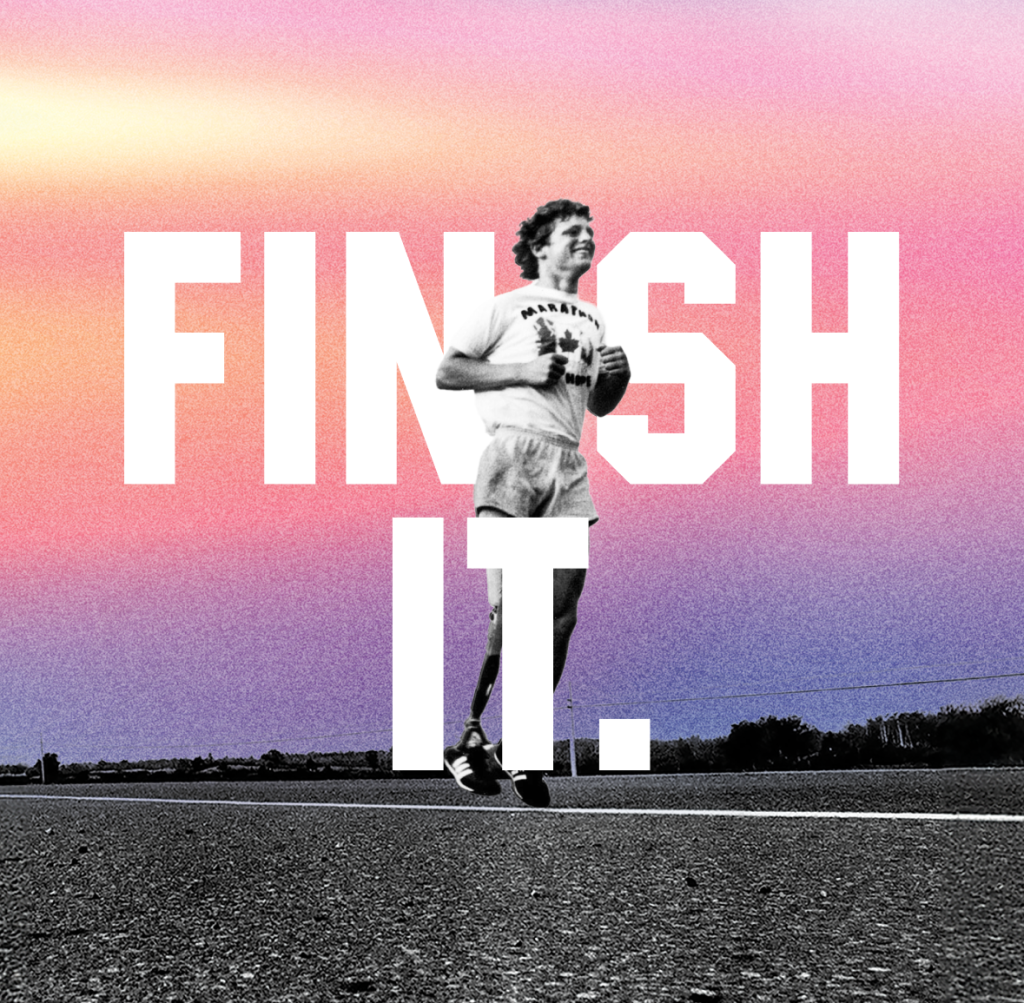 Terry Fox Run: Theme Finish It